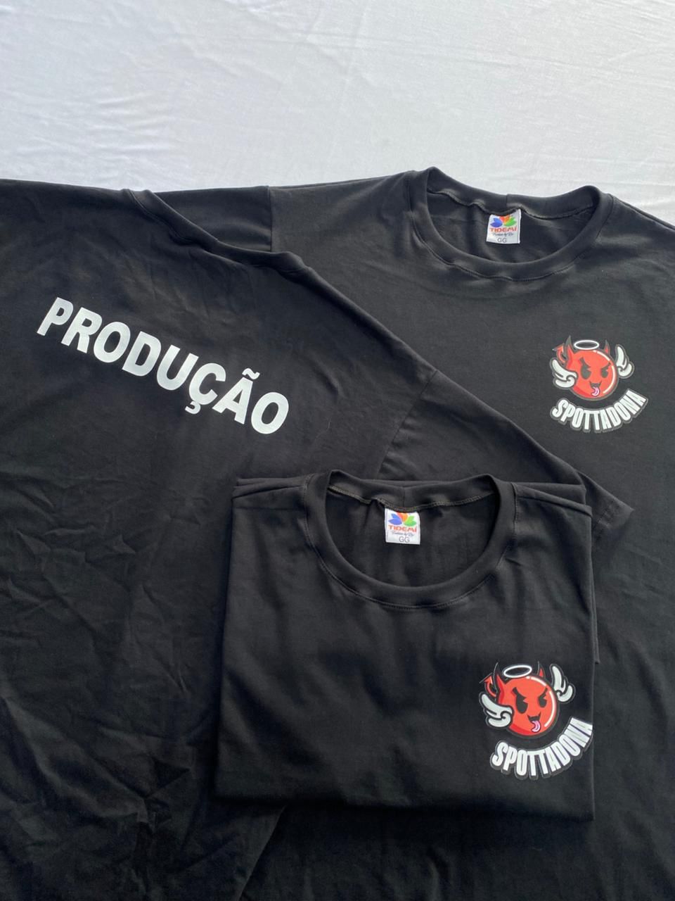 Camisetas 100% algodão personalizadas empresa Spottadona - Produção - Queimados RJ