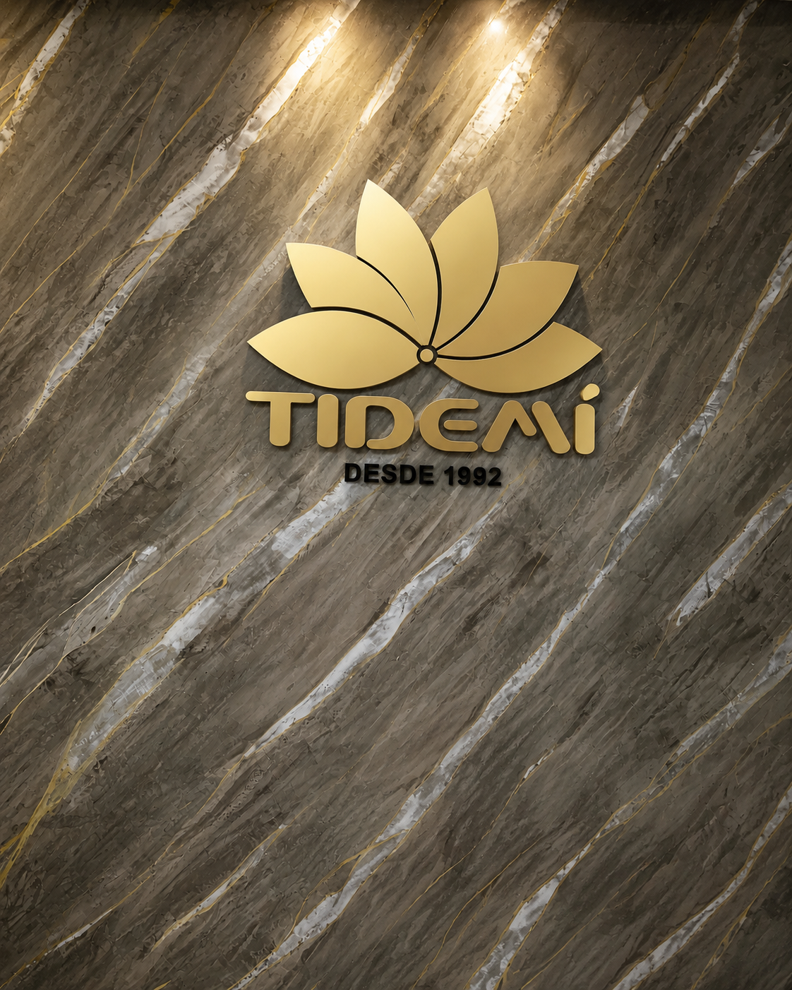 Logo TIDEMI Confecção e Estamparia - Desde 1992 - Queimados RJ